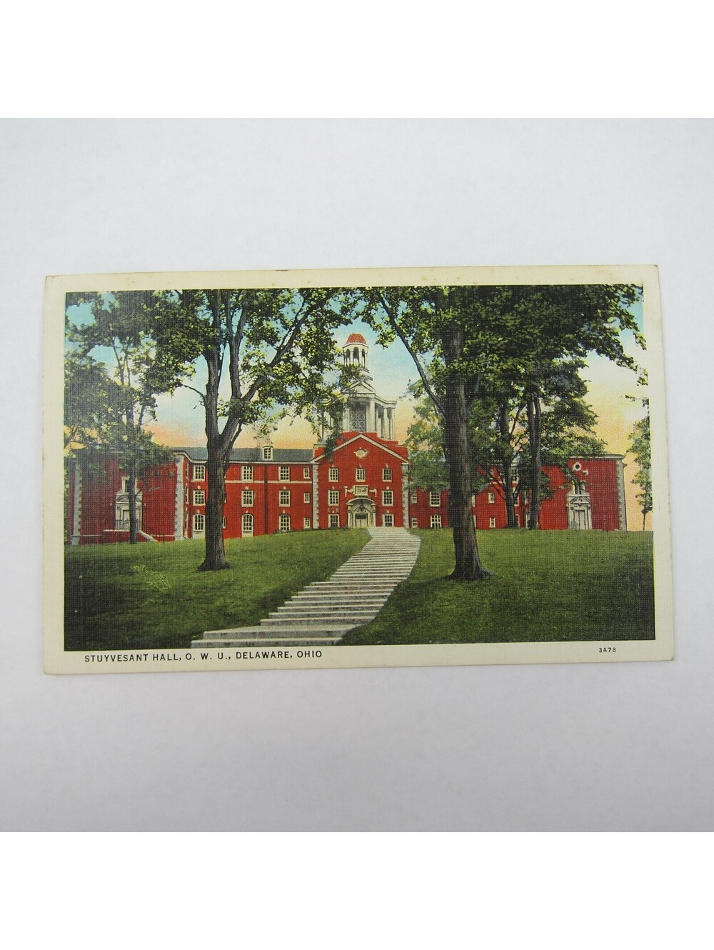 Vintage 1933 Postcard Ohio Wesleyan University Stuyvesant Hall UNPOSTED